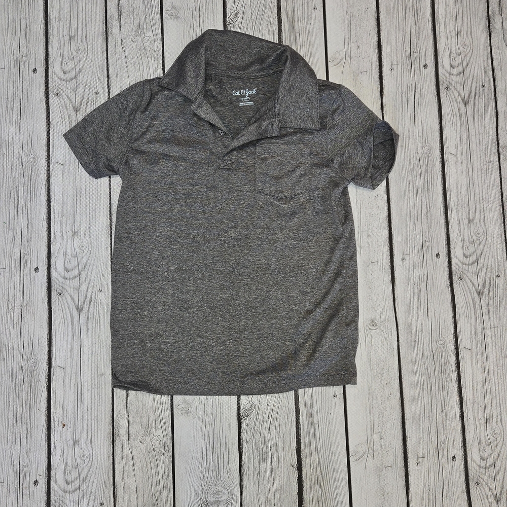 Cat & Jack Gray Polo Boys Size Small
